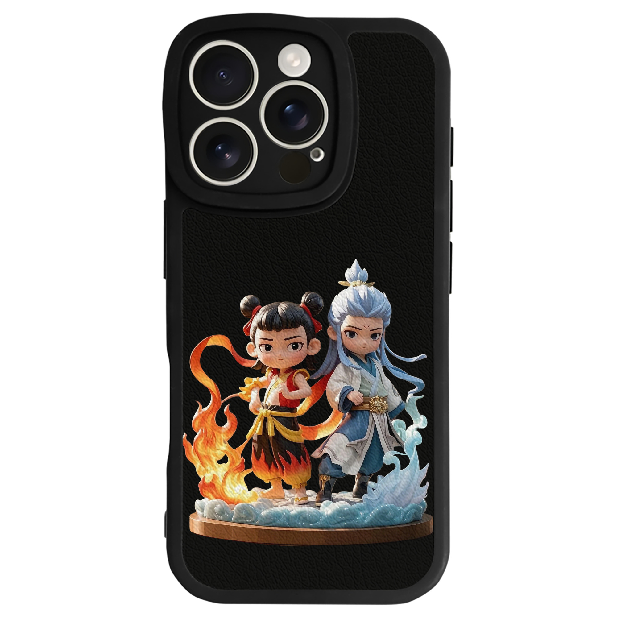 （画像用） Ne Zha 2 ナタ 魔童の大暴れ 【iPhone 16シリーズ対応】シリコンスマホケース（レザー調） 材質：シリコン